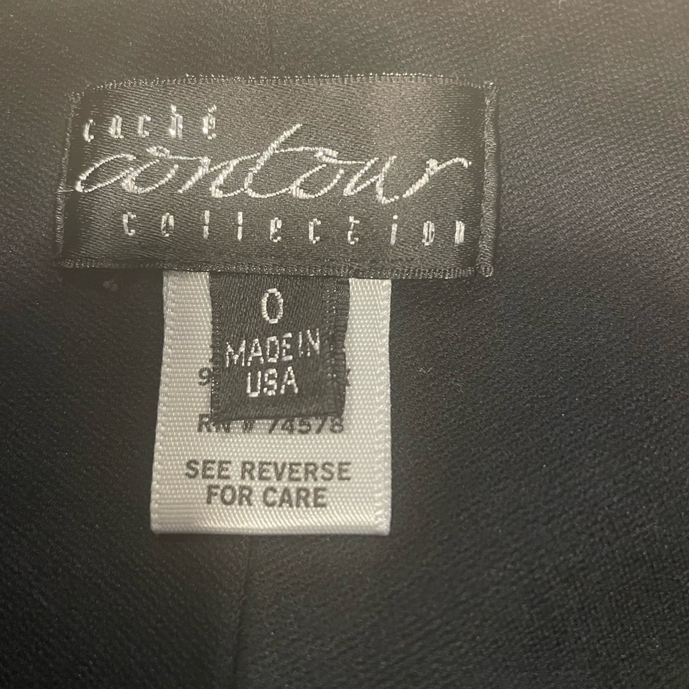 Cache Contour Collection Black Bell Bottom Pants … - image 6